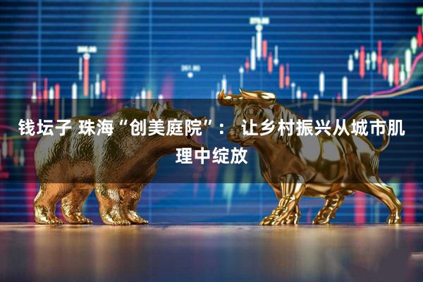 钱坛子 珠海“创美庭院”： 让乡村振兴从城市肌理中绽放